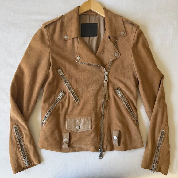 All Saints Jackets & Blazers - All Saints Richardson Suede Jacket